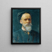 Self-portrait - Alois Schönn — framed artwork on a wall
