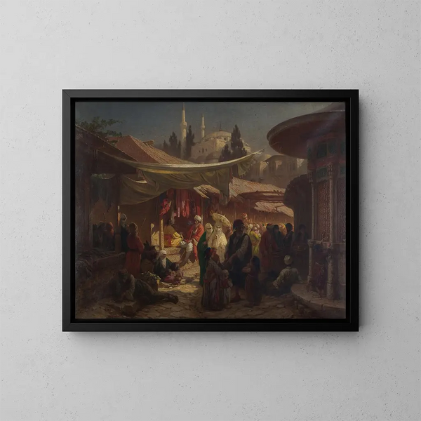 Bazar turco - Alois Schönn — quadro incorniciato alla parete