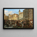 Vienna, view of the market on Freyung - Alois Schönn — framed artwork on a wall