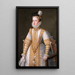 Anne d'Autriche, reine d'Espagne - Alonso Sánchez Coello — framed artwork on a wall
