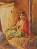 Ouled Naïl with red veil - Alphonse Birck — artwork view