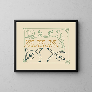 Alphonse Mucha - Abstract design based on arabesques.webp