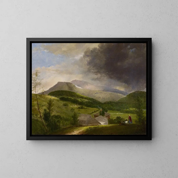 Sturm im Begriff in den Weißen Bergen - Alvan Fisher — gerahmtes Bild an der Wand