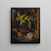 Mimosa Painting - Alvar Cawén — framed artwork on a wall