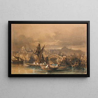 Amadeo Preziosi - Galata bridge Constantinople.webp