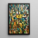 Vibrations métalliques splendeur géométrique mécanique - Amadeo de Souza-Cardoso — gerahmtes Bild an der Wand