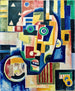 Promontory Head Indigo Mers d'Ossian Rose Orange - Amadeo de Souza-Cardoso — Ansicht des Kunstwerks