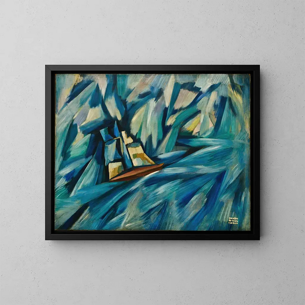 Segelboot - Amadeo de Souza-Cardoso — gerahmtes Bild an der Wand