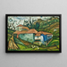 Kleine Fluss-Haus - Amadeo de Souza-Cardoso — gerahmtes Bild an der Wand