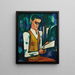 Maske aus Stahl - Amadeo de Souza-Cardoso — gerahmtes Bild an der Wand