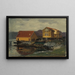 Dopo la pioggia - Amaldus Nielsen — quadro incorniciato alla parete