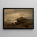 Cabanes de pêcheurs à Kinn - Amaldus Nielsen — quadro incorniciato alla parete