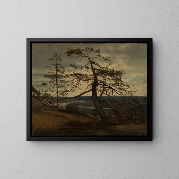 Pin dei fiordi di Setesdal - Amaldus Nielsen — quadro incorniciato alla parete