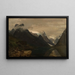 Montagne di Fjærland, Sogn - Amaldus Nielsen — quadro incorniciato alla parete