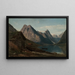 Dal fiordo di Fjaerland Supphellebreen - Amaldus Nielsen — quadro incorniciato alla parete