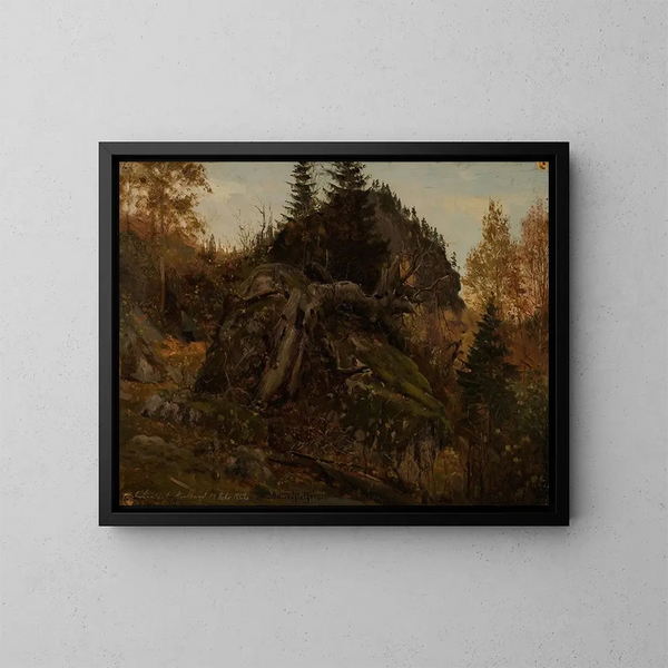 Studio storico di Bjelland a Mandal - Amaldus Nielsen — quadro incorniciato alla parete