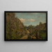 Atmosfera mattutina sulla strada di Frisland, Mandal - Amaldus Nielsen — quadro incorniciato alla parete