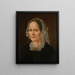 Ritratto della madre dell'artista - Amaldus Nielsen — quadro incorniciato alla parete
