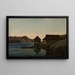 Sjøboder, Lindesnes - Amaldus Nielsen — quadro incorniciato alla parete