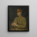 Major-general Sir David Mercer K.C.B. Royal Marine Forces 1916-1920 - Ambrose McEvoy — framed artwork on a wall