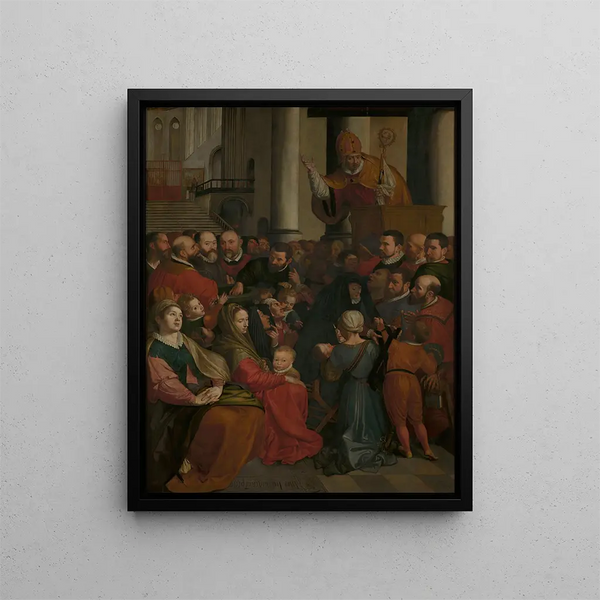 Ambrosius Francken I - Saint Eligius of Noyon Preaches in Antwerp.webp