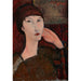 Reproduction of the painting Adrienne, femme à la frange - Amedeo Modigliani