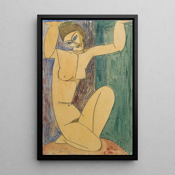 Cariatide - Amedeo Modigliani — quadro incorniciato alla parete