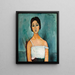 Christine - Amedeo Modigliani — framed artwork on a wall