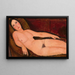 Nackt auf einem Sofa - Amedeo Modigliani — gerahmtes Bild an der Wand
