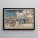 Sfida i guardiani - Andō Hiroshige — quadro incorniciato alla parete