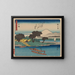 Tokaido-Gemälde, fünfundfünfzig Poststationen, Tafel 8 - Andō Hiroshige — gerahmtes Bild an der Wand