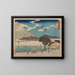Tokaido gojusantsugi, piastra 13 - Andō Hiroshige — quadro incorniciato alla parete