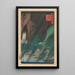 Vue sous la pluie - Andō Hiroshige — gerahmtes Bild an der Wand