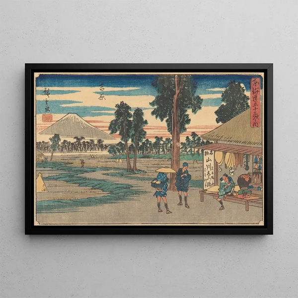 Yoshiwara - Andō Hiroshige — quadro incorniciato alla parete