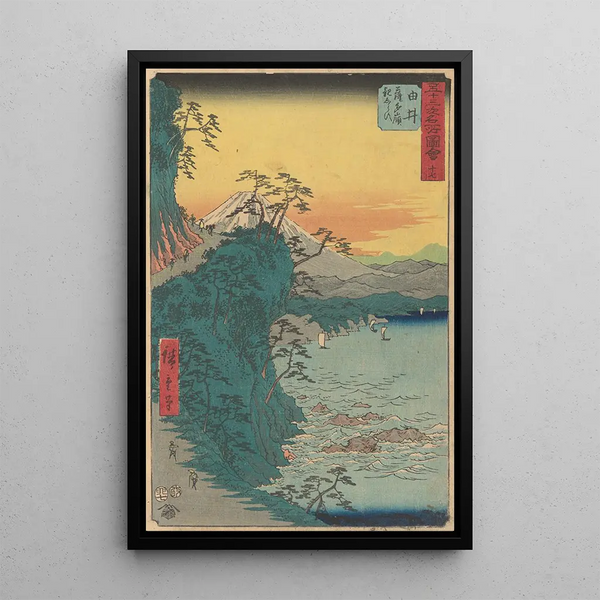 Yui - Andō Hiroshige — gerahmtes Bild an der Wand