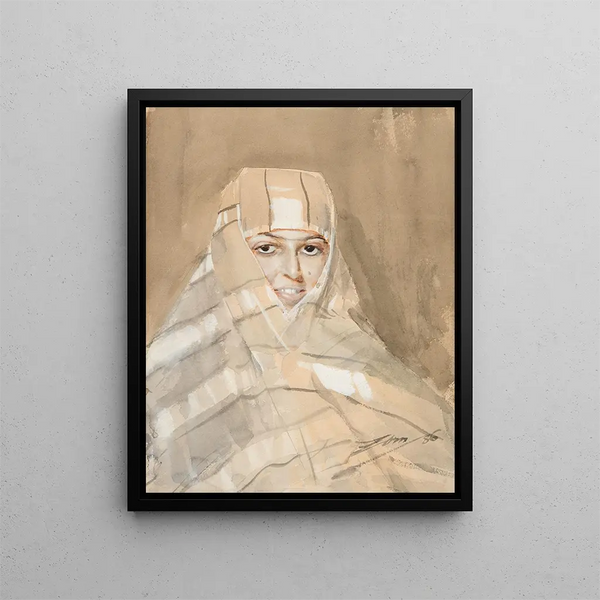 Mädchen aus der Beduinen - Anders Zorn — gerahmtes Bild an der Wand