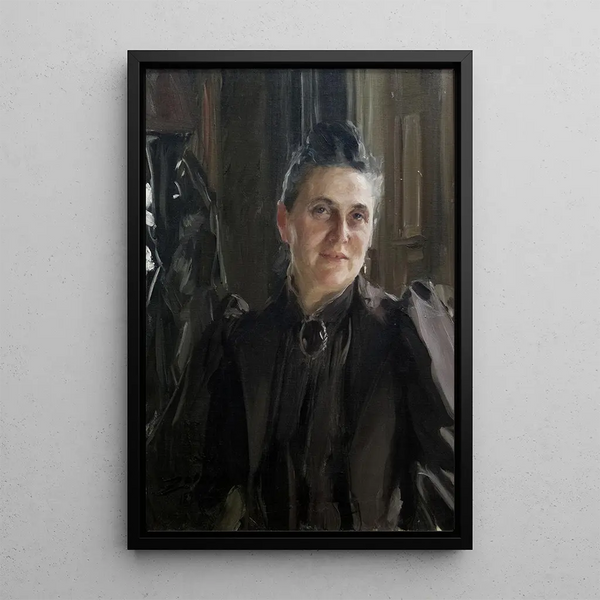Fanny Thiel née Stiebel - Anders Zorn — gerahmtes Bild an der Wand
