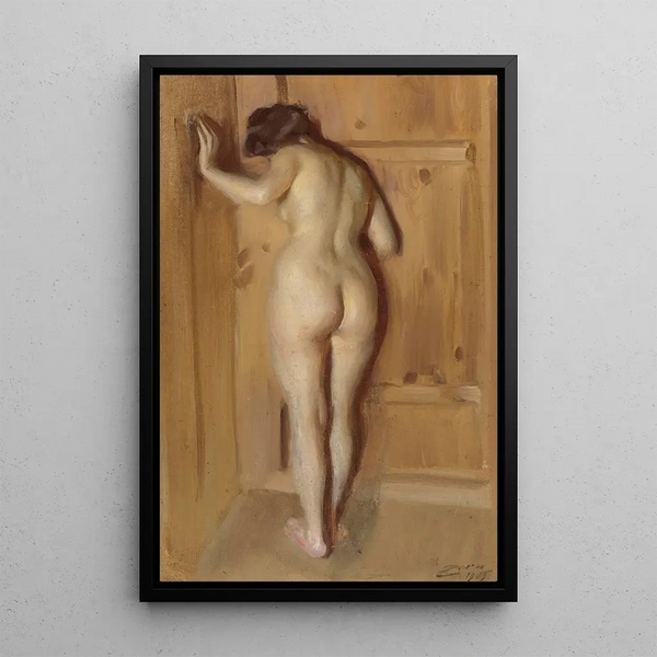 Die Tür zum Schlafzimmer - Anders Zorn — gerahmtes Bild an der Wand