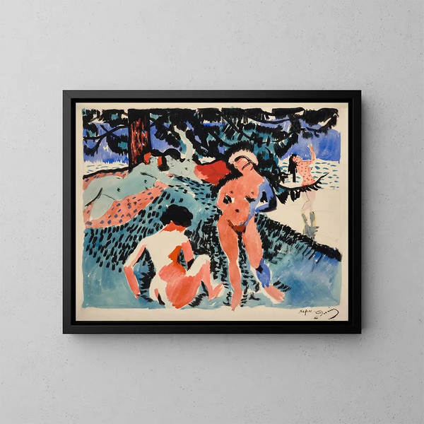 Le Repos - André Derain — gerahmtes Bild an der Wand