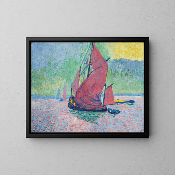 Die roten Segel - André Derain — gerahmtes Bild an der Wand