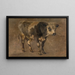 Stier - André Plumot — gerahmtes Bild an der Wand
