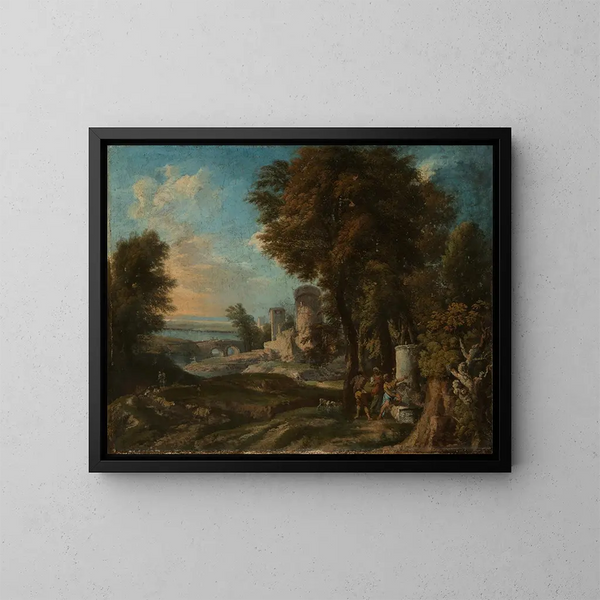 Paesaggio del Sud - Andrea Locatelli — quadro incorniciato alla parete