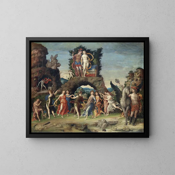 Le Parnasse - Andrea Mantegna — quadro incorniciato alla parete
