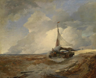 Andreas Achenbach - Fischerboot in Seenot.webp