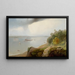 View of New York from Castle Point Hoboken - Andrew Melrose — framed artwork on a wall