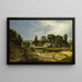 Studie eines Bauernhofs auf Long Island nach der Natur - Andrew W Warren | W — gerahmtes Bild an der Wand