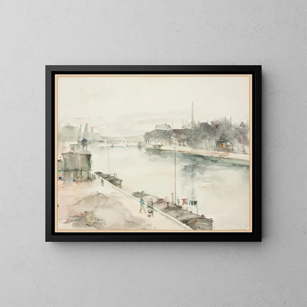 Vue de Paris - Andrus Johani — gerahmtes Bild an der Wand