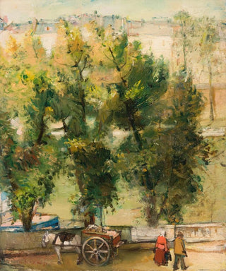 Andrus Johani - Paris motif Landscape with a horse.webp