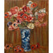 Riproduzione del dipinto Anemoni nel vaso di Delft - Pierre-Auguste Renoir