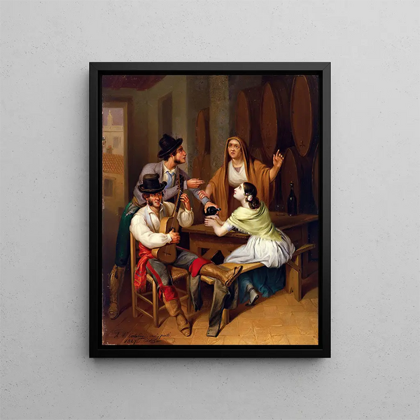 Angel Mara Cortellini Hernndez - No more Wine Tavern Scene.webp